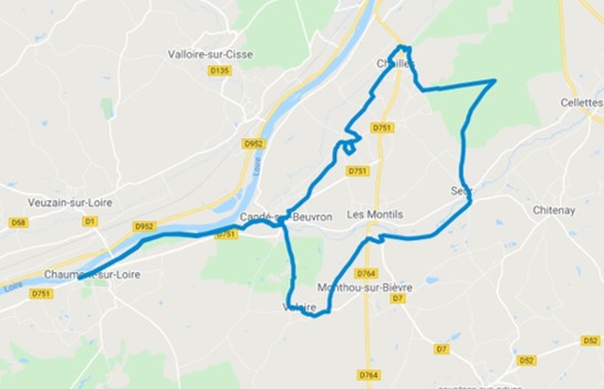 Les étapes de votre balade - 47 Km