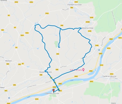 Les étapes de votre balade - 31 Km 