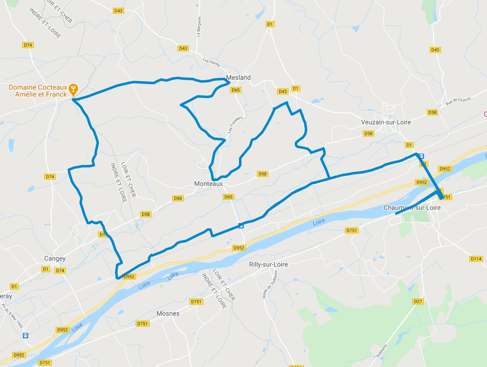 Les étapes de votre balade - 37 Km 