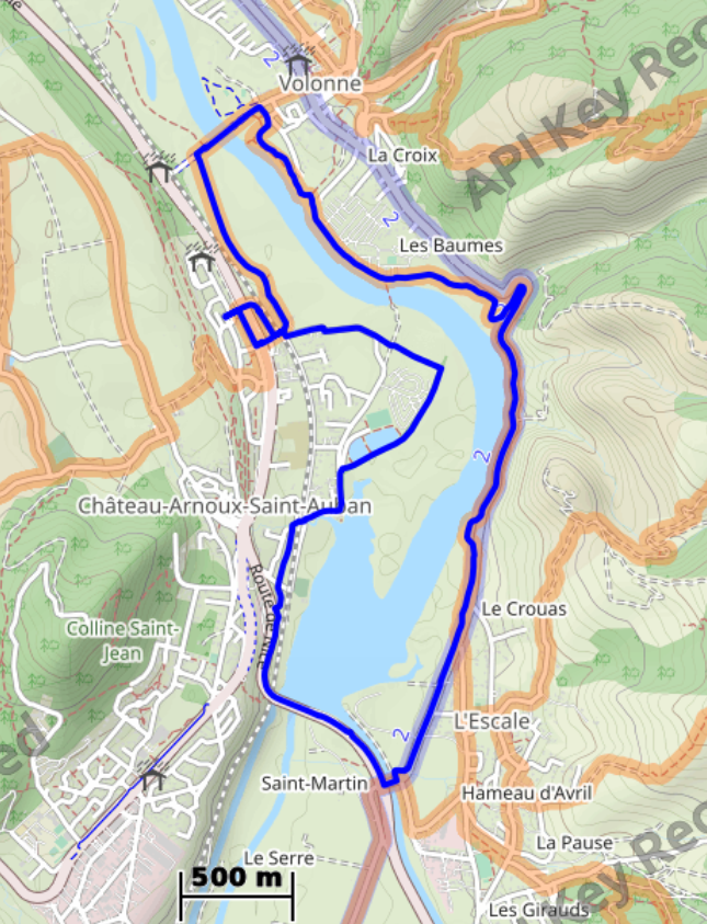 Les étapes de votre parcours à vélo électrique - 10 km